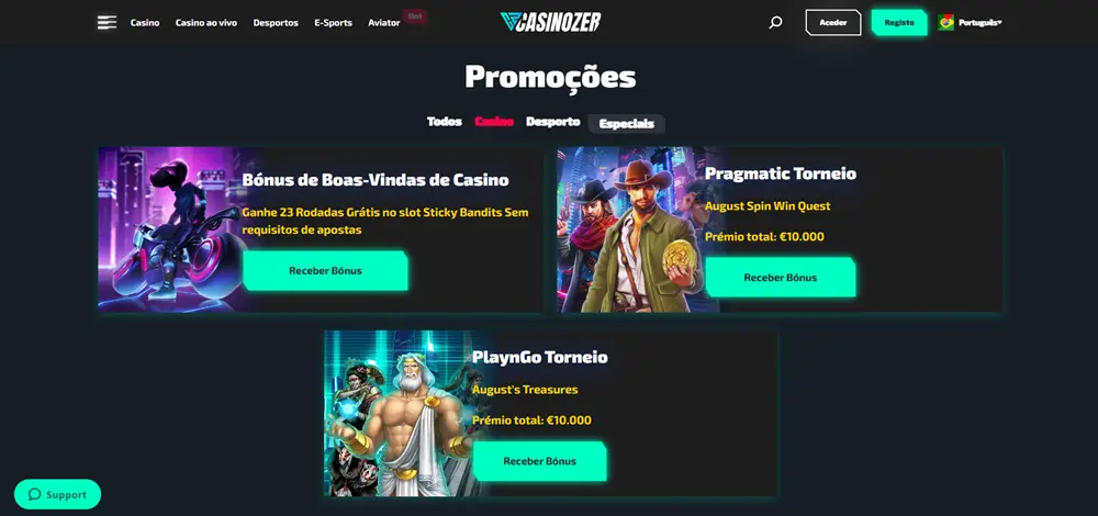 casinozer casino bonus